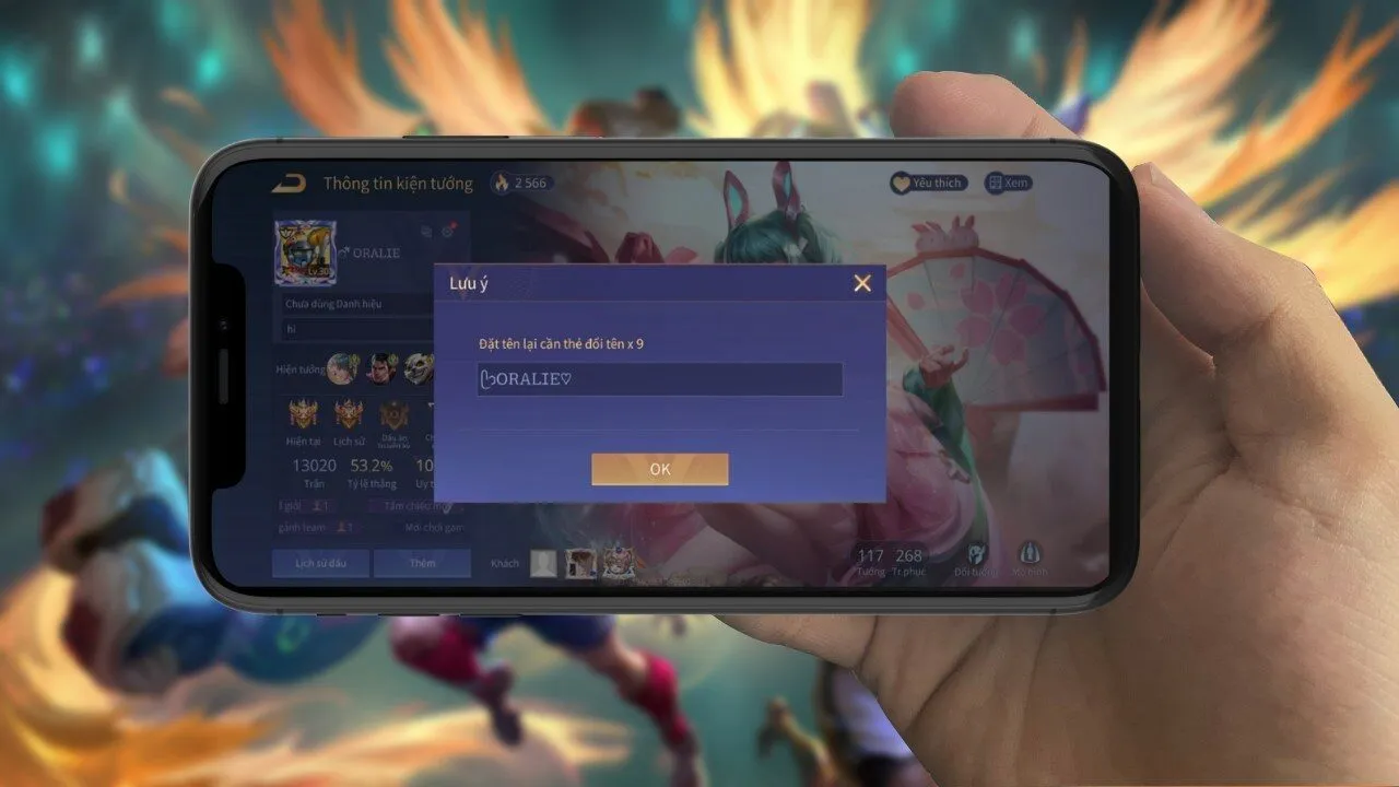 Garena sẽ xử lý tài khoản vi phạm quy cách đặt tên trong Liên Quân Mobile